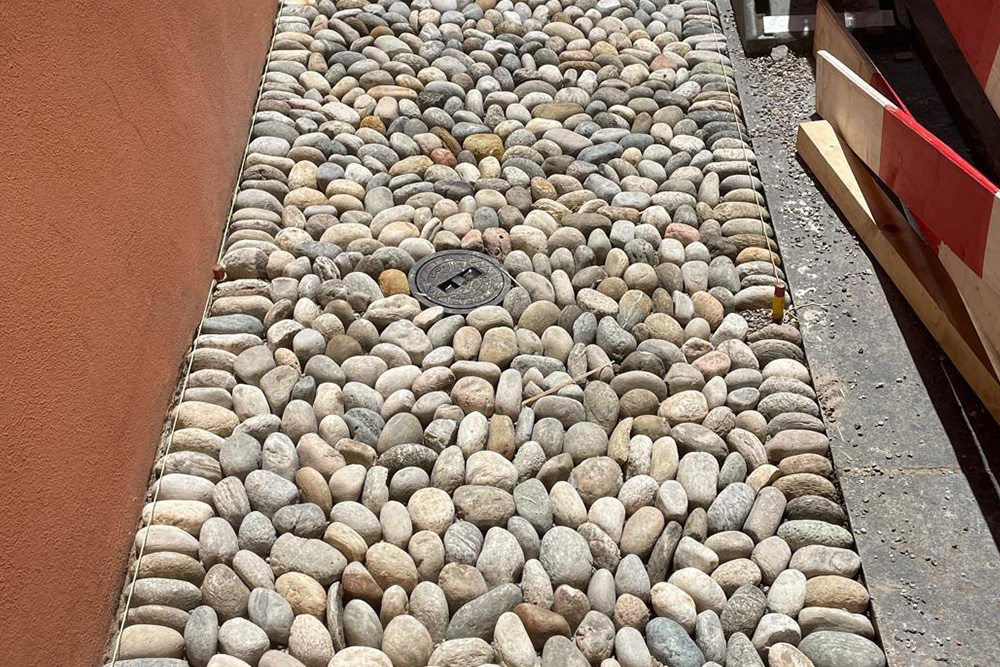 pavimentazione in sasso
